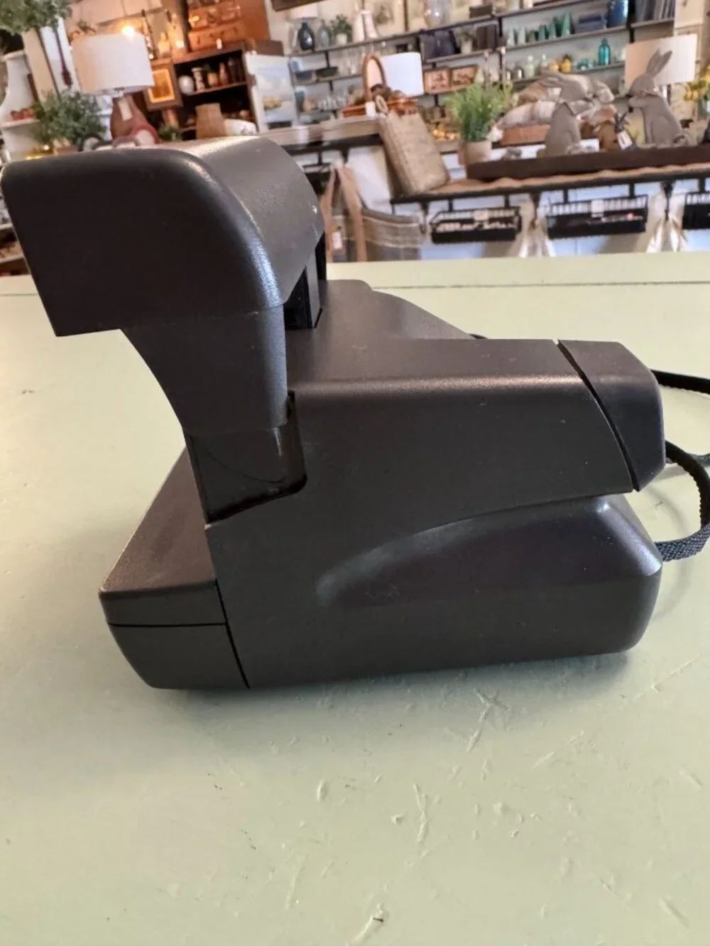 Polaroid OneStep Closeup 600 Instant Film Camera Black Strap Attached Vintage